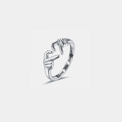 Hand Heart Open Ring