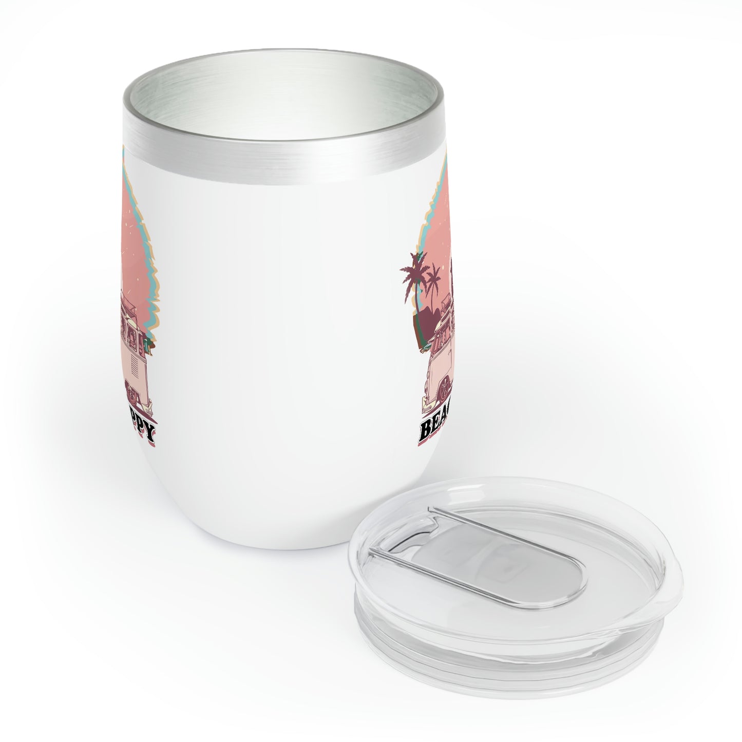 Beach Happy Wine Tumbler