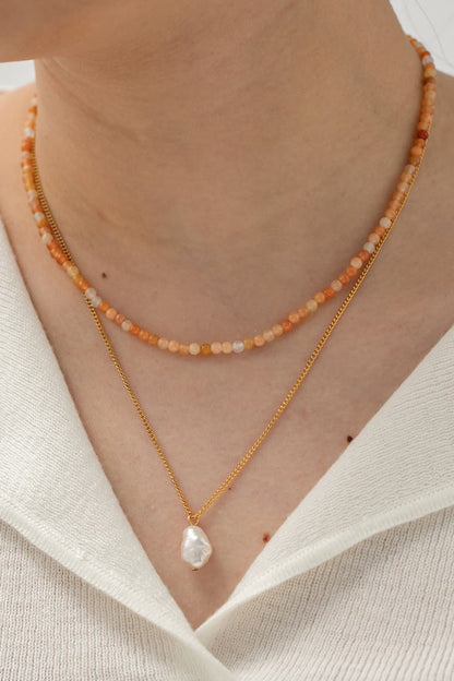 Tranquil Tides Freshwater Pearl Layered Necklace