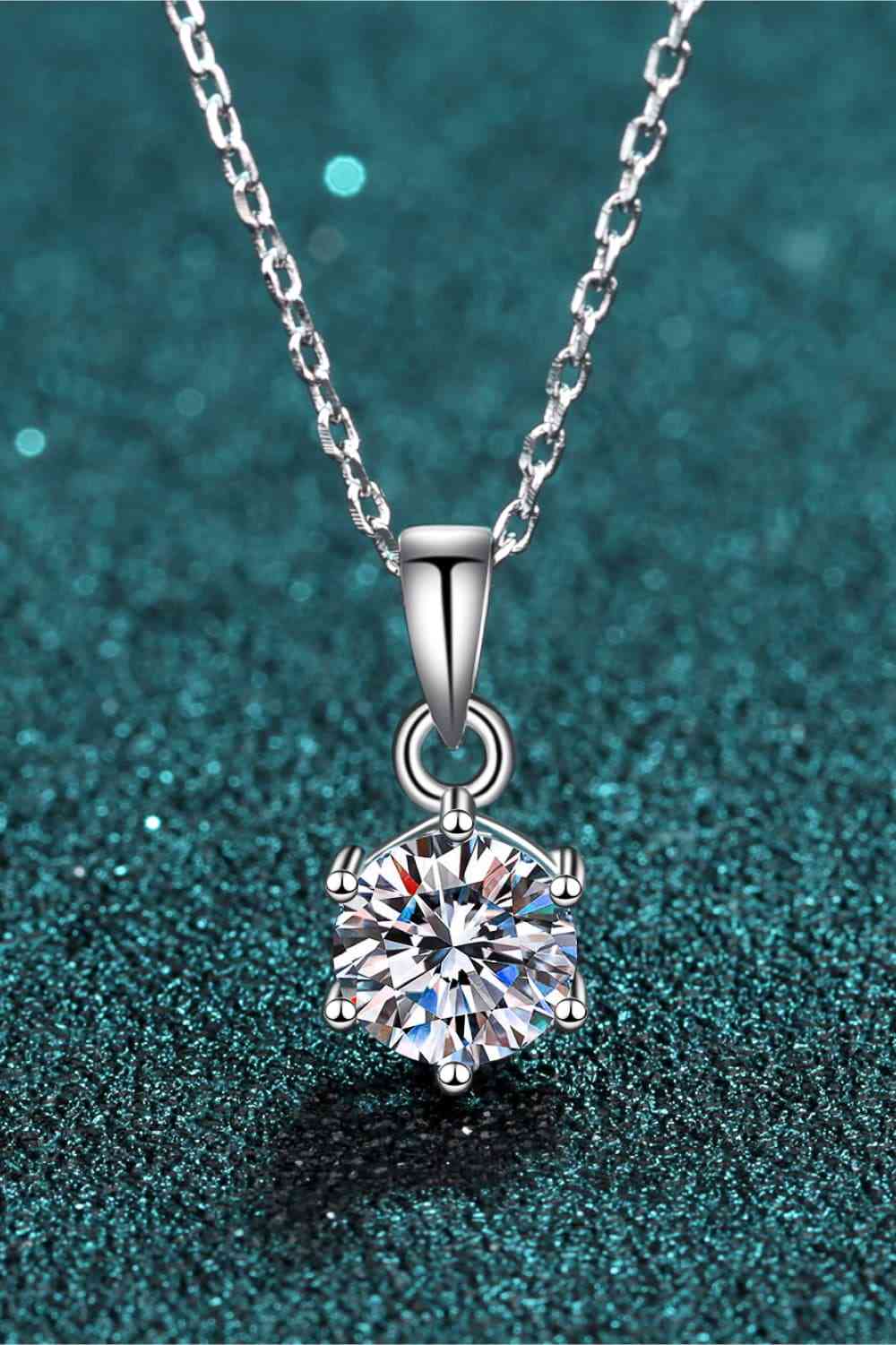 Sparkling Solitaire Pendant