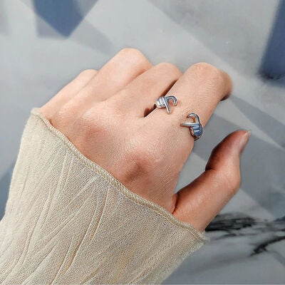 Hand Heart Open Ring